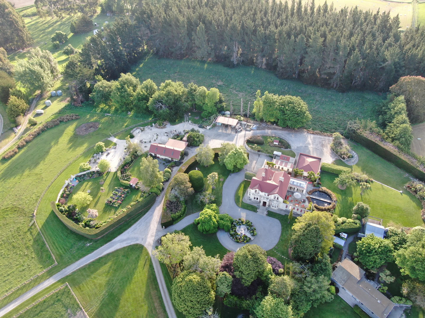 Brookfield Park Gardens Oamaru Aerial 2024